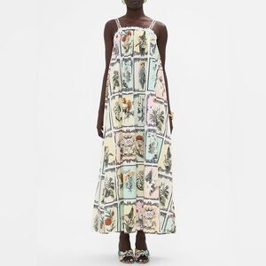 Camilla Wide Strap Sundress Long Live Letterpress